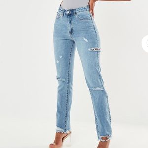 🌟 NEW DISTRESSED HIGH WAISTED JEANS